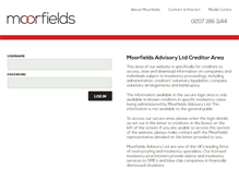 Tablet Screenshot of creditors.moorfieldscr.com